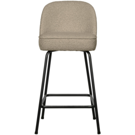800294-GR | Vogue barstoel 65cm - boucle Beige | BePureHome