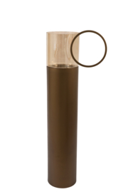 7798264 | Hurricane Ø25,5x127 cm YON - bruin/brons | Light & Living