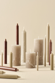 78023-76 | Rustic candle - linen Ø:6.8 H:10 | Ib Laursen 