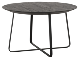 HI 301145 | salontafel Neptunes zwart large - Ø60 cm  | DTP Home