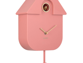 KA6094PI | Wall clock modern cuckoo Oro - rose tan | Karlsson by Present Time