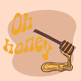 TE2736 | Tegeltje oh honey | HomeBound by KY