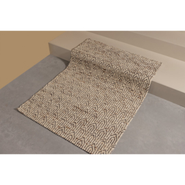 375049-N | Joslin vloerkleed wol 170x240cm - bruin naturel | WOOOD