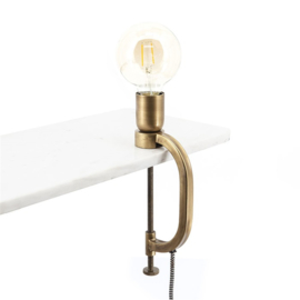 192160 | Klamp tafellamp - brass | By-Boo *uitlopend artikel, laatste exemplaren