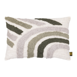 732682 | Ansen embroidery cushion rectangle - green | PTMD