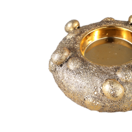 722569 | Giulia round candleholder low L - gold | PTMD