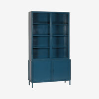 Vitrinekast Garland 4deurs. - Diepblauw | New Routz