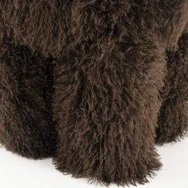250239 | Poef Doodly - dark brown | By-Boo