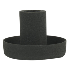 1670-24 | Candle holder f/taper candle - black | Ib Laursen 