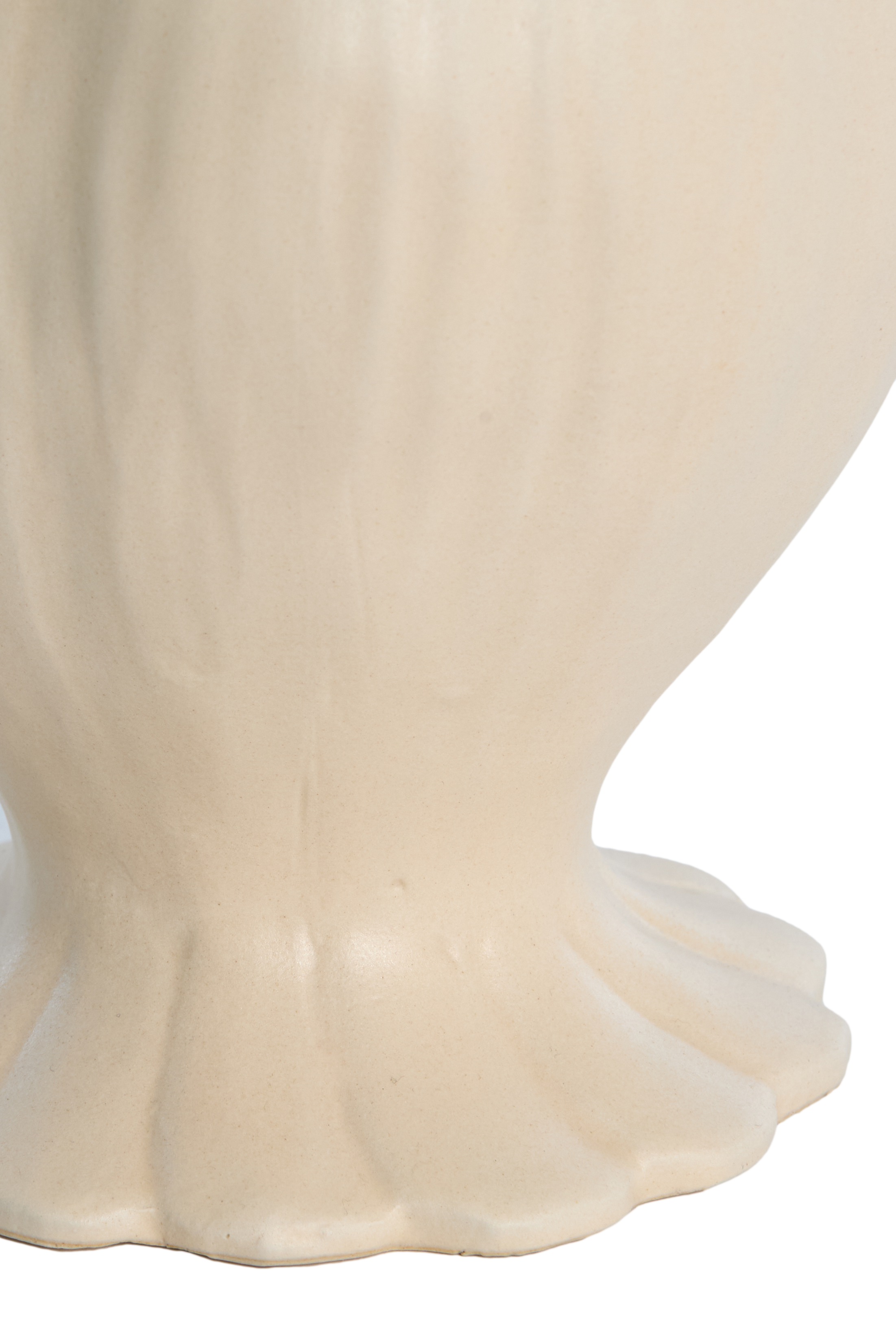 6077243 | Kaarsenhouder Ø16x19,5 cm REWA - keramiek crème | Light & Living