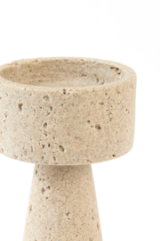 6088282 | Kandelaar Ø9,5x25 cm MALOPI - zand | Light & Living