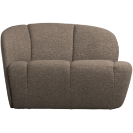 377518-BM/377469-BM | Mojo 2-zits bankje (links of rechts) - boucle bruin melange| WOOOD