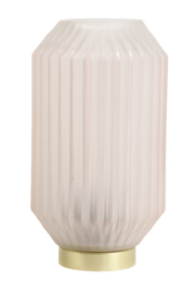 1851325 | Tafellamp LED Ø15x27 cm IVOT glas licht grijs | Light & Living