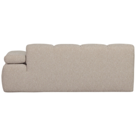 377456/7-EM | Mojo 2-zits element met arm (links of rechts) - bouclé beige melange | WOOOD