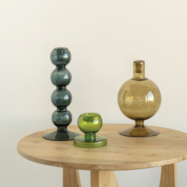 106757 | UNC candle holder Sopra - Olive green | Urban Nature Culture 