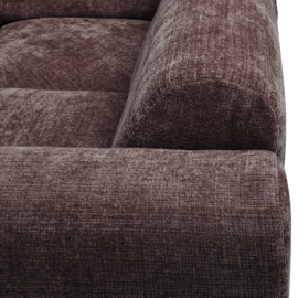 375075-W | Cloud hoekbank rechts - geweven chenille warm bruin | WOOOD