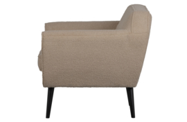 340454-TS | Rocco fauteuil fluweel - teddy sand | WOOOD
