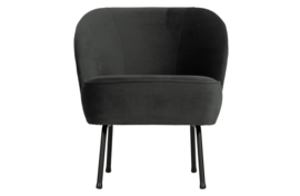 800748-Z | Vogue fauteuil - fluweel zwart | BePureHome