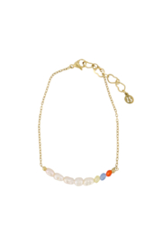 Armband parels - off white/goud | Zusss