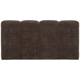 377462-B | Mojo eetbank met rugleuning 164cm - ribstof bruin | WOOOD