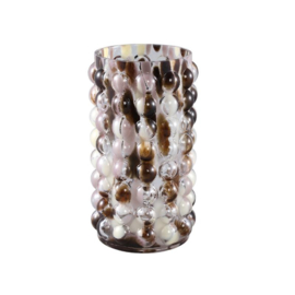 721796 | Aimin dotted vase glass L | PTMD 