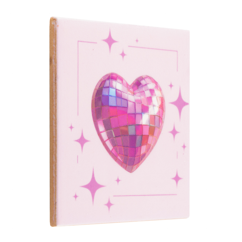 TE3043 | Tegeltje hart discobal | HomeBound by KY