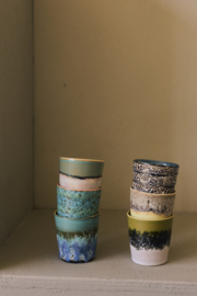 KST0248 | 70s ceramics: coffee mug, agave | HKliving - Eind oktober verwacht!