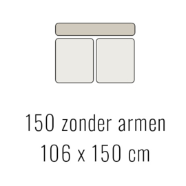 150 zonder armen - Tori 106x150 cm | Sevn