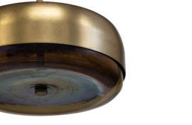 375413-Z | Safa hanglamp horizontaal - metaal glas brass | WOOOD Exclusive