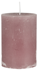 78023-38 | Rustic candle - malva Ø:6.8 H:10 | Ib Laursen