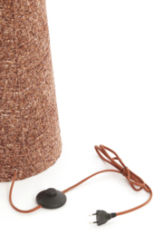 1891979 | Vloerlamp Ø38x180 cm MICKY - bouclé burgundy | Light & Living (alleen afhalen)