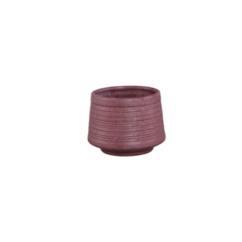 735676 | Sailas pot carved lines XS - red | PTMD - Binnenkort verwacht!