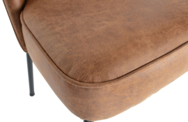 800816-B | Vogue eetkamerstoel - leer cognac | BePureHome