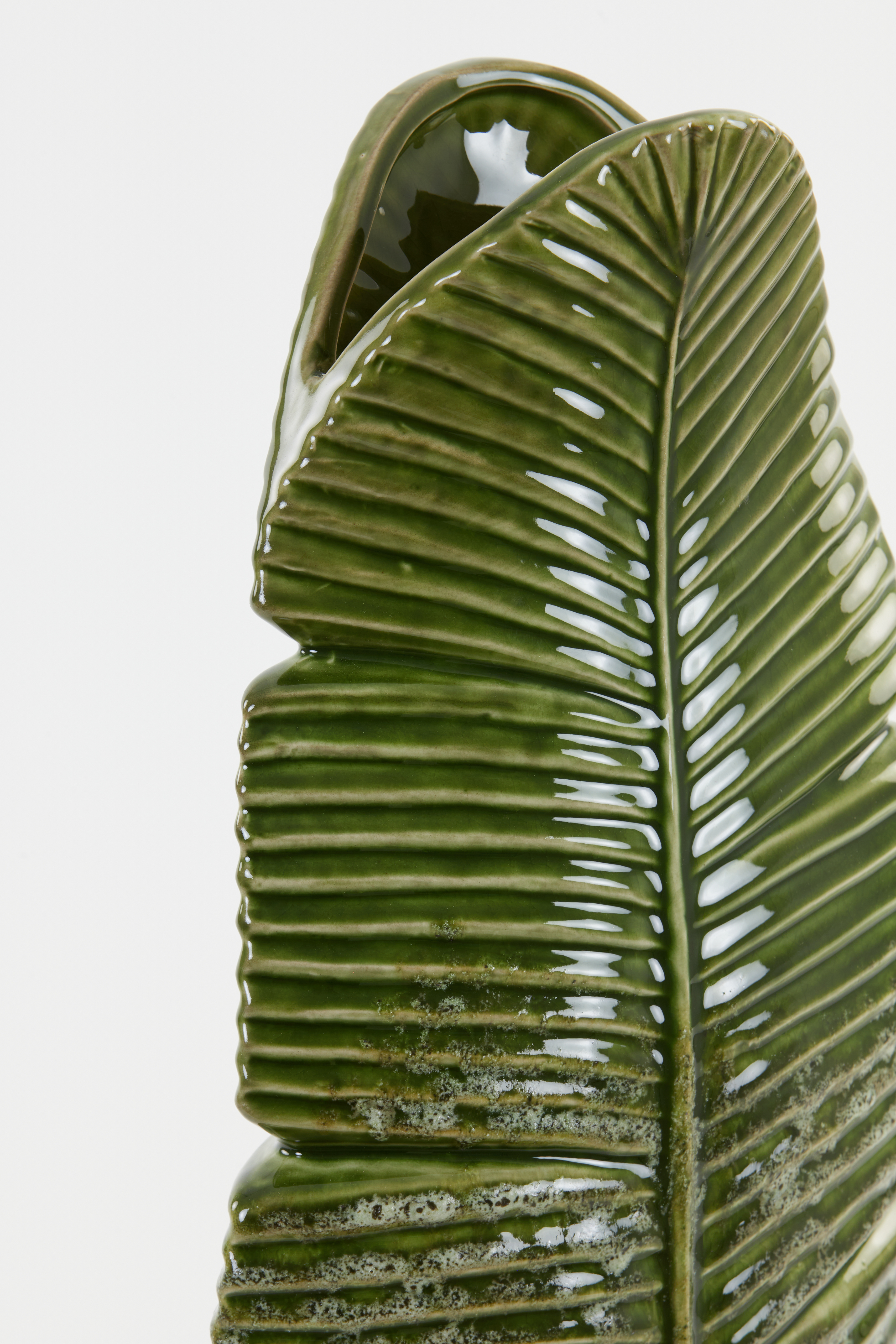 5813976 | Vaas deco 19x11x46,5 cm LOU - keramiek groen | Light & Living