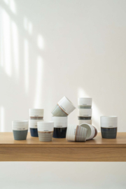 Koffiemok geniet - brique/wit | Zusss