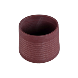735677 | Sailas pot carved lines XXS - red | PTMD - Binnenkort verwacht!