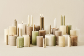 78023-10 | Rustic candle - green tea Ø:6.8 H:10 | Ib Laursen 