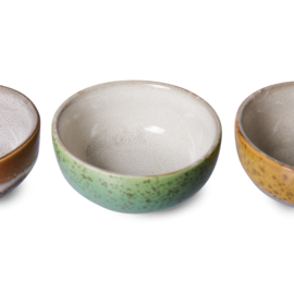 ACE7123 | 70s ceramics: XS bowls, castor (set of 4) | HKliving 