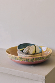 KST0328 | 70s ceramics: serving bowl, macaron | HKliving - Medio oktober verwacht!