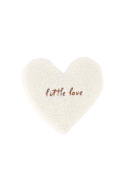 Kussen hartvormig little love - wit/bruin | Zusss - Binnenkort verwacht!