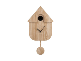 KA5964WD | Wall clock Modern Cuckoo - Light wood | Karlsson by Present Time 