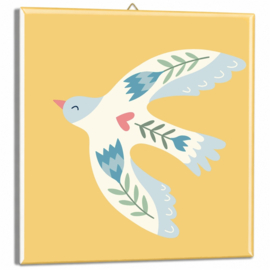 TE3264 | Tegeltje duif kleur | HomeBound by KY