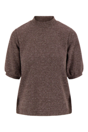 Stretch turtle top - chocolade bruin | Zusss - Binnenkort verwacht!