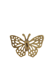 7479098 | Ornament 10x7x1,5 cm BUTTERFLY - glanzend goud | Light & Living 