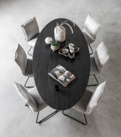 BT 611383 | Timeless Black eettafel Shape 240 cm - ovaal | DTP Home