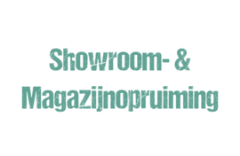 Showroom- & magazijnopruiming