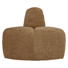 377901- WH | Mojo eetbank hoek rond rugleuning - wollig honinggeel | WOOOD