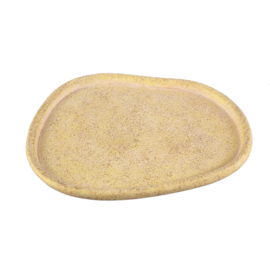 732307 | Killeen organic shaped plate L - yellow | PTMD