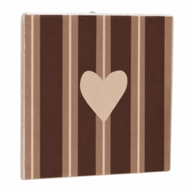 TE3224 | Tegeltje hartje beige | HomeBound by KY