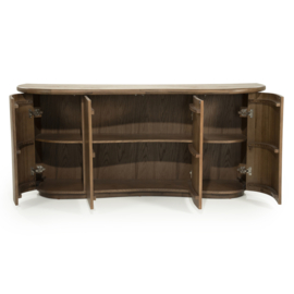 96377 | Dressoir Josh 4-drs. - bruin | Eleonora